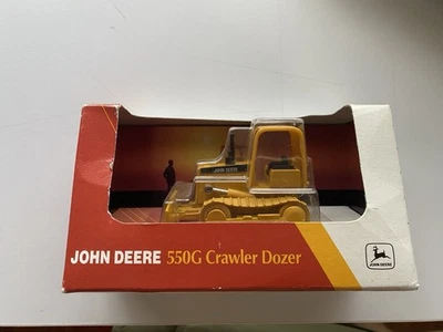 Topadora sobre orugas John Deere 550G de colección en paquete réplica juguete 1995 escala 1:64 Foto 1 de 4