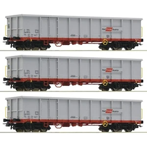 Roco 6600121 H0 Set di 3 carri merci aperti Eanos, ÖBB, ep. VI H0 + Nuovo - Foto 1 di 1