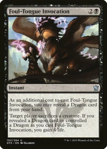 4 Foul-Tongue Invocation 4x x4 - NM - Dragons of Tarkir - SPARROW MAGIC - Picture 1 of 1