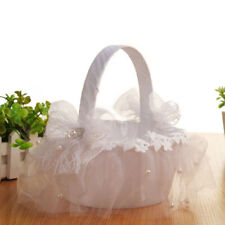  Flower Girl Basket for Wedding Decorations Ceremony Portable