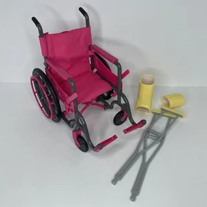 The New York Doll Company Puppenrollstuhl Set mit Zubehör für 18 Zoll Puppen - Bild 1 von 9