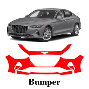 Front bumper PreCut PPF Paint Protection Film For Genesis G70 2019-2020 - Picture 1 of 6