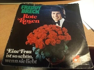 SINGLE FREDDY BRECK/ROTE ROSEN/EINE FRAU IST SO SCHON / USED BUT GOOD - Picture 1 of 1