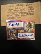 2023 Leaf Vivid Zach Charbonnet / Kenny McIntosh AUTO RC #3/3 UGA UCLA