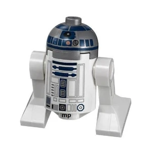 LEGO Star Wars R2-D2 MiniFigure Flat Silver Head Lavender Dots From Set 75136  - Picture 1 of 2