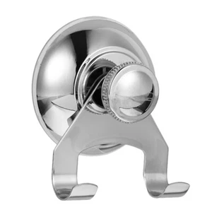 Stainless Steel Shower Hooks Towel Hooks Bathroom Suction Hanger - Picture 1 of 11