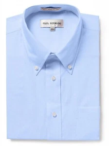 Paul Bernado Men's Short Sleeve Button-Down Oxford Shirt - Colors - CLEARANCE - Picture 1 of 4