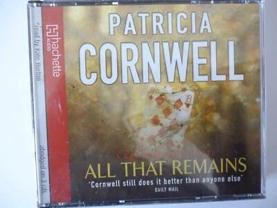 3 CD AUDIO BOOK - ALL THAT REMAINS - Patricia Cornwell [Abridged] - Image 1 of 2