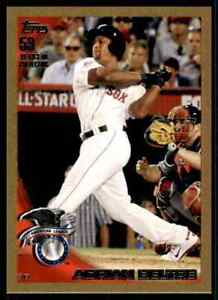 2010 Topps Update Gold Adrian Beltre US-328 Boston Red Sox 0904/2010