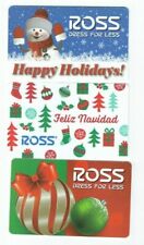 Ross Gift Card Christmas Holidays - LOT of 3 - Snowman, Feliz Navidad - No Value