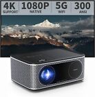 4K Projector with WiFi and Bluetooth, TURBOAMP 5G Native 1080P Movie Projector