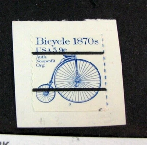 US PNC Stamp Scott# 1901a Bicycle 1982 P#3 Used on paper H313 - Picture 1 of 1