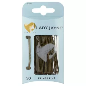 Lady Jayne Fringe Pins 50 Pack - Brown Holding Hair Securely 50pk 2821BR - Picture 1 of 2