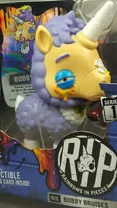 RIP Rainbows In Pieces Serie 1 #012 BOBBY MORISES Zombie No Muerto Unicornio con Tarjeta - Imagen 1 de 8