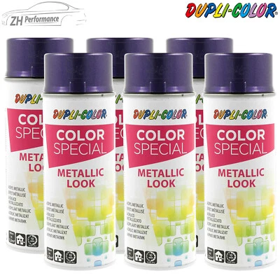 6x DUPLI COLOR Cars Metallic Lackspray Sprühlack Metallic-Lack blaulila 400ml - Bild 1 von 2