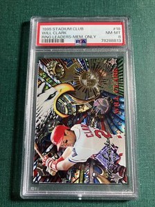 WILL CLARK 1995 Stadium Club MEMBERS ONLY texas RING LEADERS graded card PSA 8
