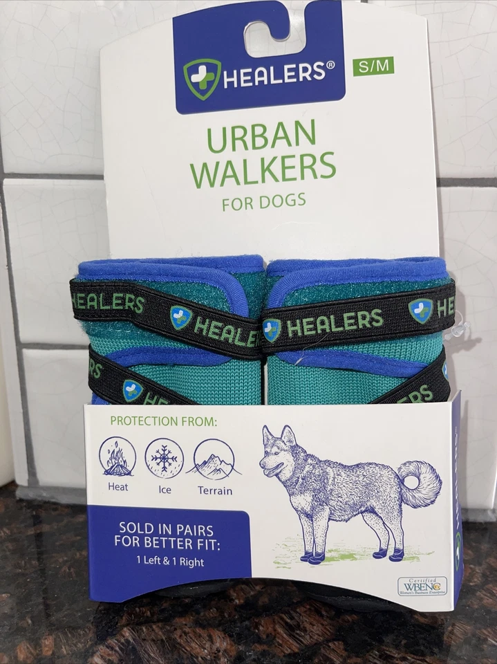 Urban Walker Dog Boots, Teal, S/M - Image 1 of 1