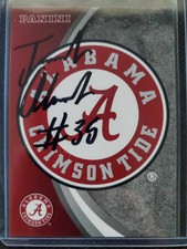 2015 Signed Alabama Panini Logo #6 Auto Football Cards...RARE PLAYERS! CHOOSE