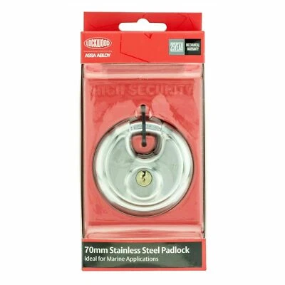 LOCKWOOD 130 SERIES PADLOCK 70MM CYLINDRICAL 130/70/120/KA KEYED ALIKE - image 1 of 2
