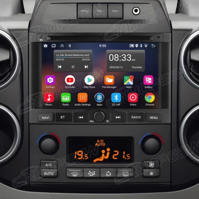 NHOPEEW Android 13 Car Radio For Citroen Berlingo 2 2008-2019 Partner Peugeot Head Unit