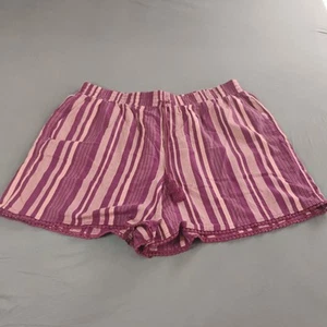 Lane Bryant Shorts Boho Women's Size 18/20 Burgundy Drawstring Stretch NWT - Picture 1 of 14
