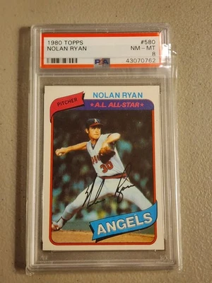 1980 Topps #580 Nolan Ryan PSA 8 Foto 1 de 2