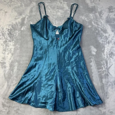 Frederick's of Hollywood Camisón Mujer Pequeño Satén Babydoll Vestido Lazo Foto 1 de 4