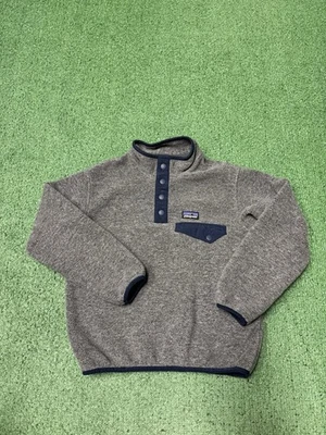 Chaqueta polar Patagonia Synchilla Snap-T juvenil talla XL 5-6 gris azul estilo 65572 Foto 1 de 4