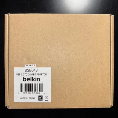 BRAND NEW - Belkin Adapter USB 3.0 to Gigabit Ethernet B2B048 - Image 1 of 2