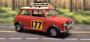 1/18 Kyosho 1967 Morris Mini Cooper Rally Car Red Diecast *READ* - Picture 1 of 14