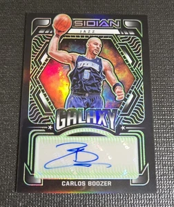 Carlos Boozer 2021-22 Panini Obsidian Galaxy Auto Green /25 GA-CBZ Jazz Bulls - Picture 1 of 4