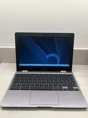 Chromebook 11.6 inch ASUS C223NA-GJ0014 Intel Celeron N3350  4GB RAM 32GB - Grey - Image 1 of 3