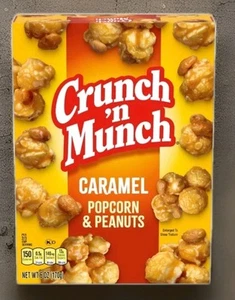 Crunch 'n Munch Caramel Popcorn with Peanuts 6 oz Box Sweet Clusters Snack - Picture 1 of 3