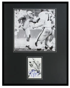 Yale Lary Lions Signed Framed 16x20 Photo Display Texas A&M - Picture 1 of 2