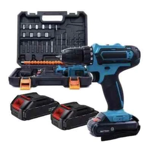 TRAPANO AVVITATORE DOPPIA BATTERIA A LITIO 48V MAX + VALIGETTA 24 ACCESSORI - Foto 1 di 4