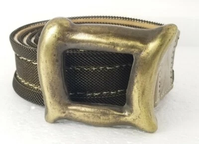 Cinturón de malla metálica Streets Ahead respaldo de cuero talla M (31") Foto 1 de 4