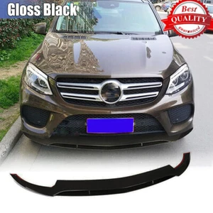For Benz C292 GLE550 GLE400 GLE43 2015-18 Gloss Black Front Bumper Lip Splitters - Picture 1 of 9