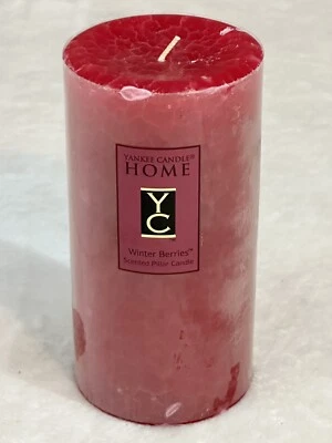 Yankee Candle Winter Berries Large 6" Pillar New Rare Discontinued Christmas - image 1 of 4