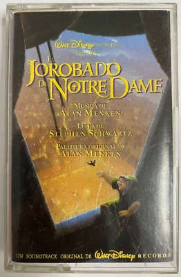 EL JOROBADO DE NOTREDAME, SOUNDTRACK BY WALT DISNEY, 1996 MEXICAN TAPE ALBUM - Image 1 of 4