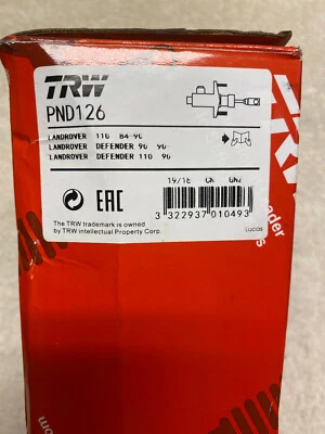 Cilindro maestro embrague Land Rover Defender 90 110 - TRW PND126 Foto 1 de 3