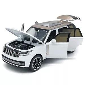 Modellino auto Land Rover Range Rover SV 1/32 2022 pressofuso auto giocattolo ragazzi giocattoli bianco - Foto 1 di 13