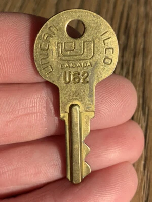 Llave plana de acero vintage llave de acero # U62 Unican Ilco Canadá Foto 1 de 4