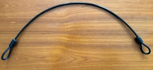 3' Black Vinyl Coated Galvanized 3 ft. Steel Utility Cable 5/16" Diameter - Picture 1 of 1