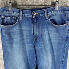 Lucky Brand Jeans Mens 34 Long Blue Denim Dungarees All Cotton Casual Comfort
