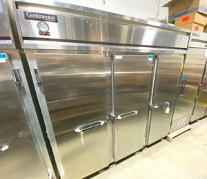 Cooler/ Continental 3R 3 Doors Reach In Refrigerator/ 78" NEW - Picture 1 of 10