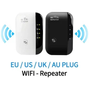 4/7 Lights WiFi Signal Booster 300Mbps WIFI Repeater WiFi Range Extender  Home - Afbeelding 1 van 16