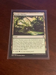 Magic the Gathering Battle for Zendikar Fertile Thicket - Bild 1 von 2