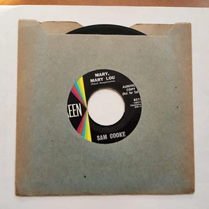 Sam Cooke MARY, MARY LOU 1959 Keen Records Promo Soul NEAR MINT - Picture 1 of 2