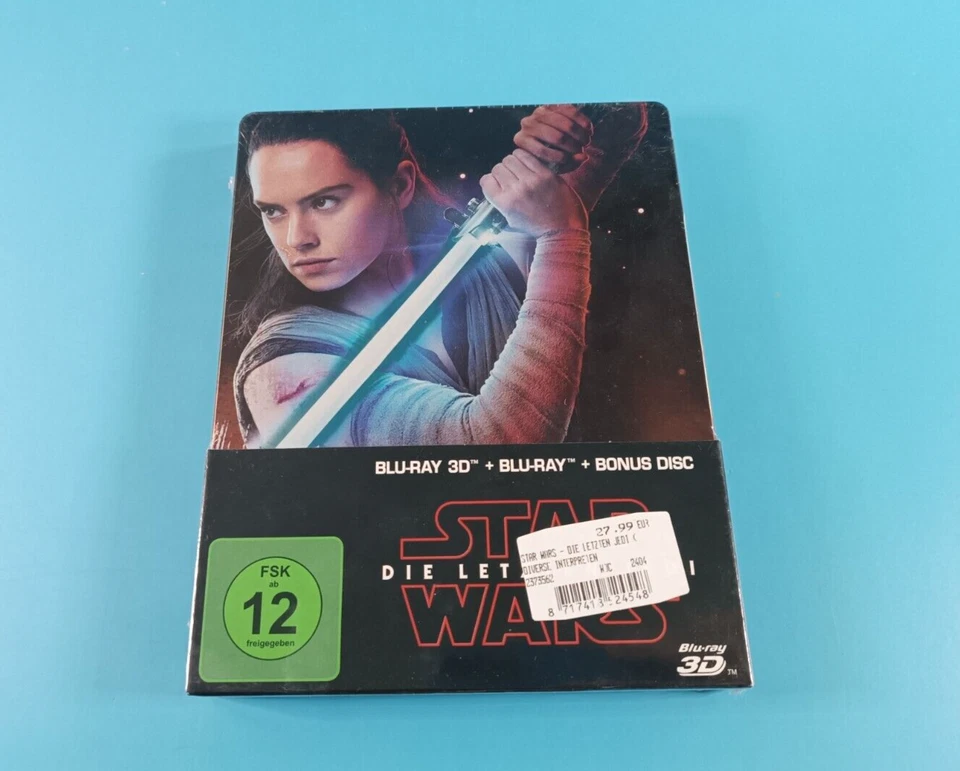 Star Wars: Die Letzten Jedi (Steelbook 2D+3D Blu-ray, 2017, 3-Disc Set)