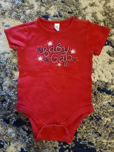 Baby GAP Bodysuit Shirt- 12-18 Months Unisex. Red, white & blue. - Picture 1 of 4